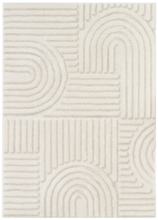 Covor Linea 3D Crem Patchwork