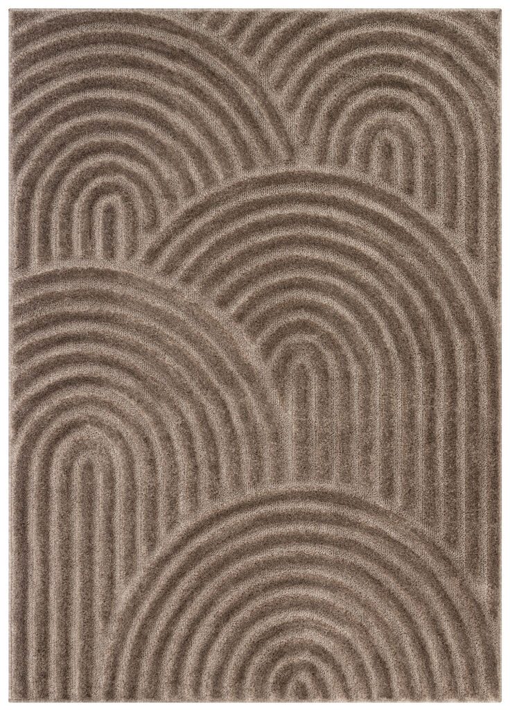 Covor Linea 3D Taupe Valuri