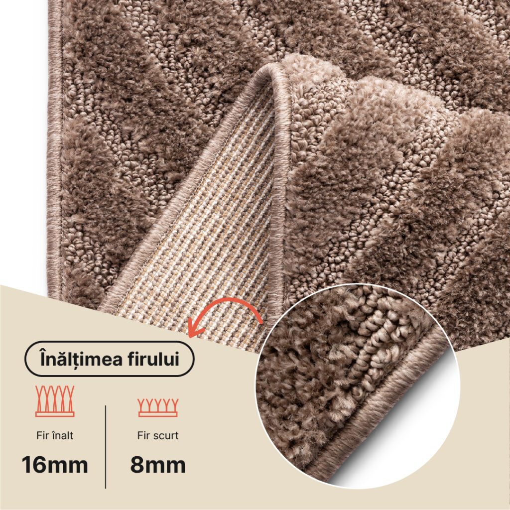 Covor Linea 3D Taupe Arcade