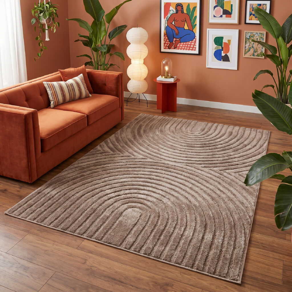 Covor Linea 3D Taupe Arcade
