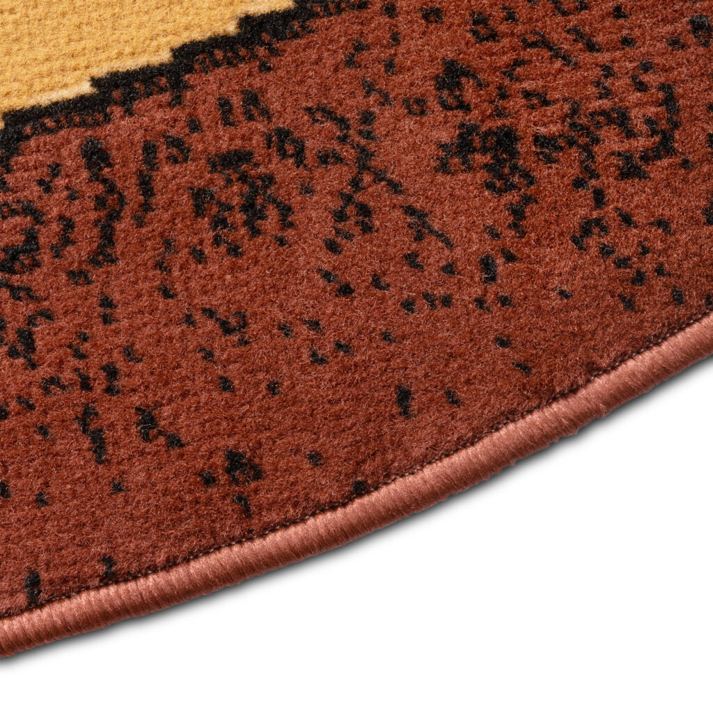 Covor Atlas Oval Maro Bej Abstract