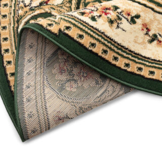 Covor Atlas Oval Clasic Ornament Verde Bej