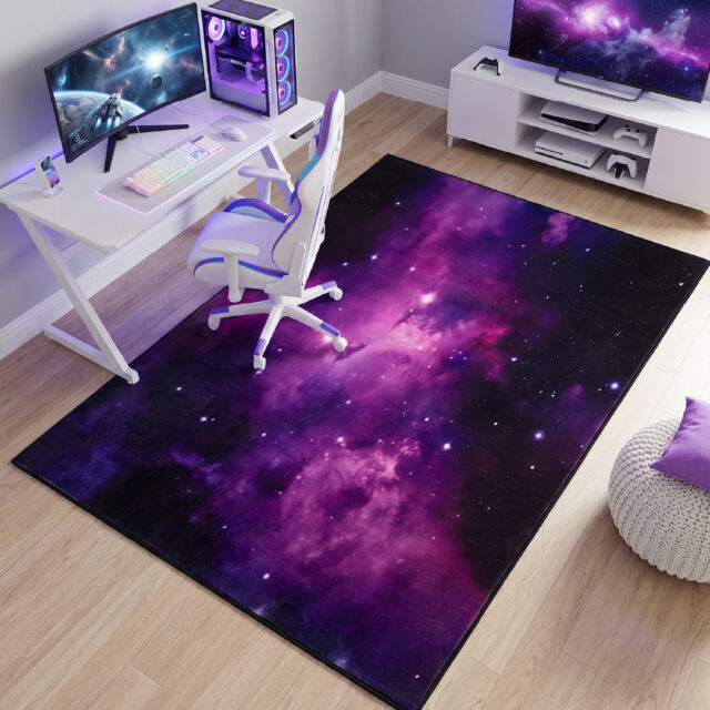 Covor Cosmo Game Galaxie Mov Antiderapant