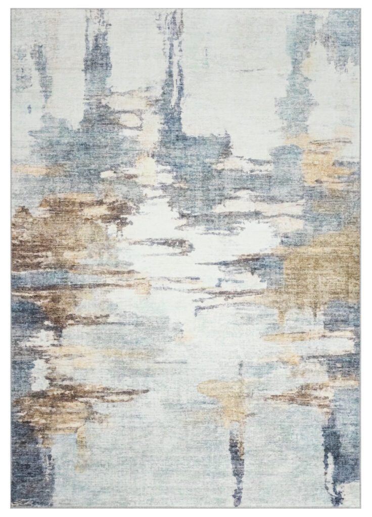 Covor Bari Albastru Bej Abstract