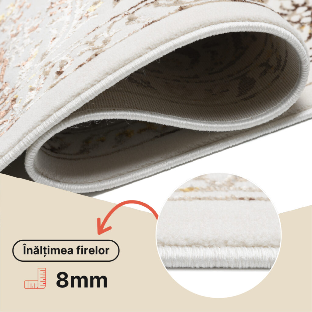 Covor Golden Crem Auriu Vintage Ramă