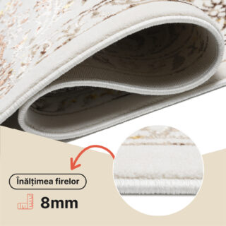 Covor Golden Crem Auriu Vintage Ramă